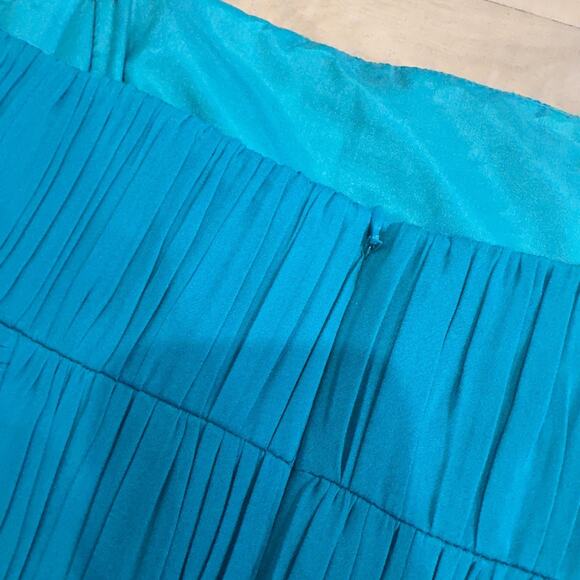 Shoshanna‎ Women's Nahla Dress Size 0 Turquoise Blue Silk Strapless Cocktail NEW - Picture 9 of 10